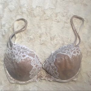 VS white padded bra